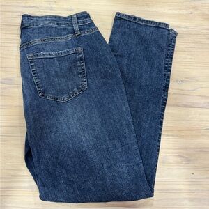 Maurices Women's Straight Leg Jeans - Dark Blue Wash